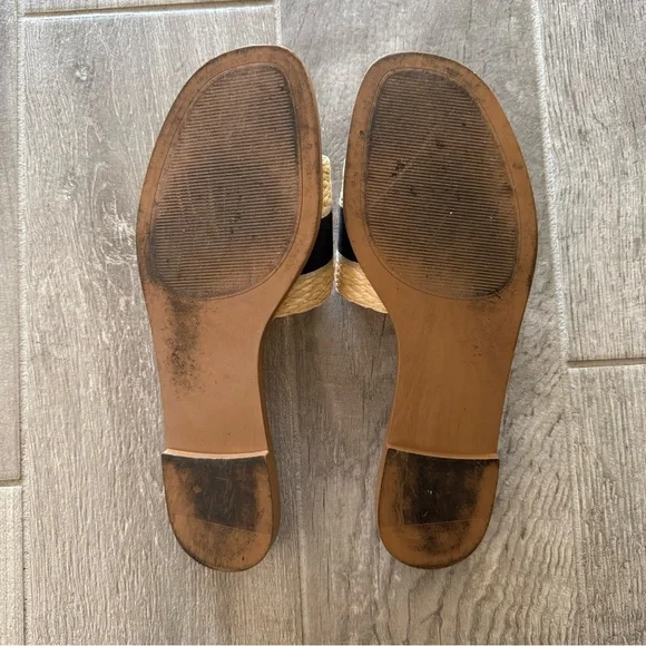 Steve Madden Knox Tulum Tan and Black Slide Sandals - Picture 6 of 7